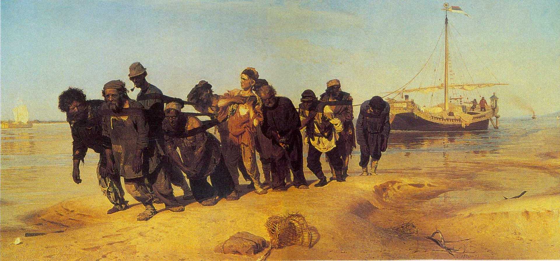 伏尔加河上的纤夫thevolgaboatmen