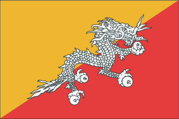 不丹国旗图案图片