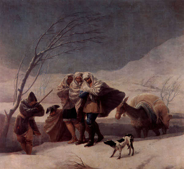 the snowstorm 弗朗西斯哥·戈雅 (goya, francisco)