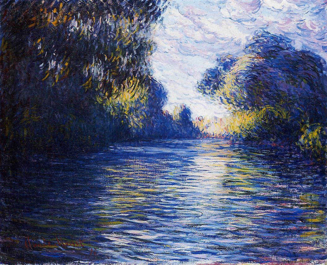 morning on the seine 莫奈 (monet, claude)